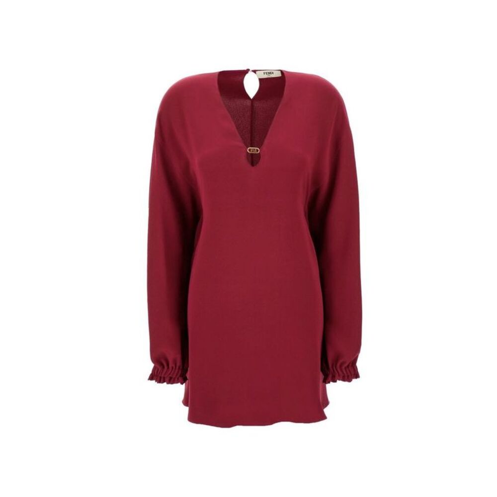 Fendi Purple Silk Casual Women's Dress